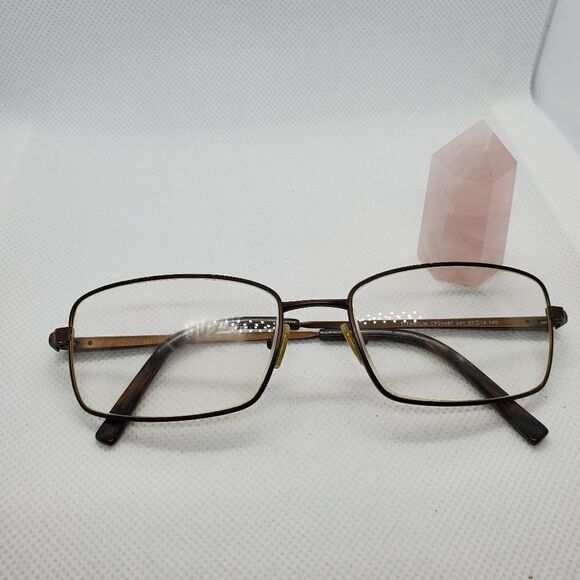 Chaps Brown Titanium Prescription Glasses Frames - Picture 1 of 7